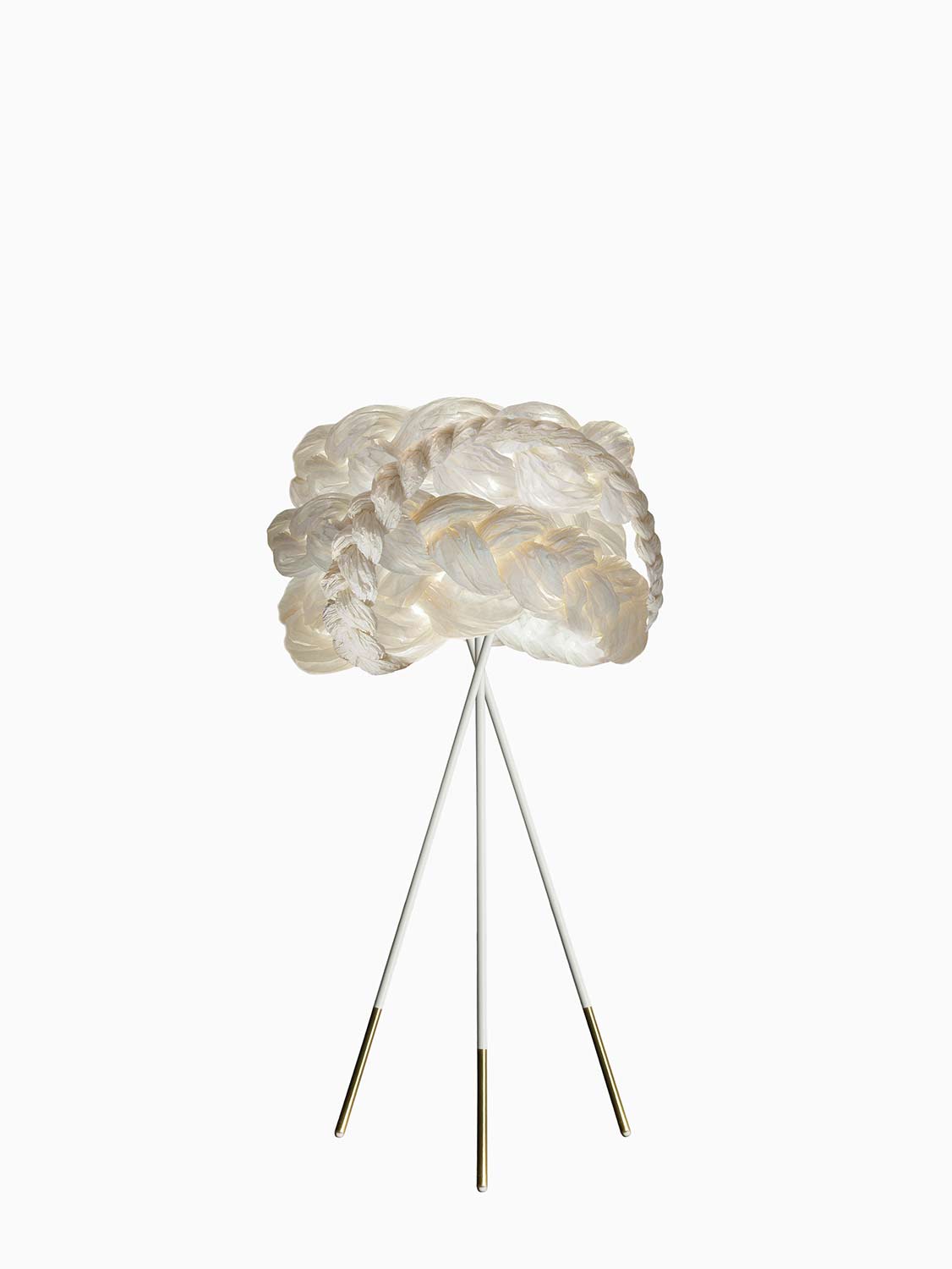 White Paper Braided Unique Handmade Table Lamp | Cozy Atmosphere Lighting | Contemporary Natural Lighting for Living room,  Bedroom & Lobby | Sustainable Design Lighting | baby & kids room lighting | White interior | mammalampa The Bride table lamp 