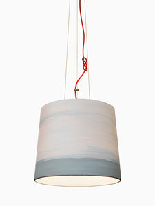 Canvas Oil Painted Unique Emotional Handmade Pendant Lamp | Custom color | Contemporary Cozy Lighting for  Restaurant Living room Bedroom & Lobby | Sustainable Design | Design lighting | Natural Interior | mammalampa The Sisters suspension lamp M