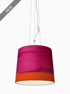 Canvas Oil Painted Unique Emotional Handmade Pendant Lamp | Custom color | Contemporary Cozy Lighting for  Restaurant Living room Bedroom & Lobby | Sustainable Design | Design lighting | Natural Interior | mammalampa The Sisters suspension lamp M