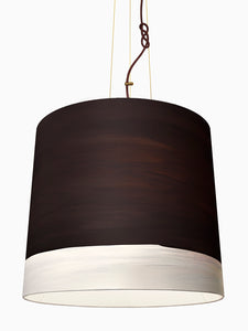 Canvas Oil Painted Unique Emotional Handmade Pendant Lamp | Custom color | Contemporary Cozy Lighting for  Restaurant Living room Bedroom & Lobby | Sustainable Design lighting | XL size suspension lamp | mammalampa The Sisters pendant lamp XL