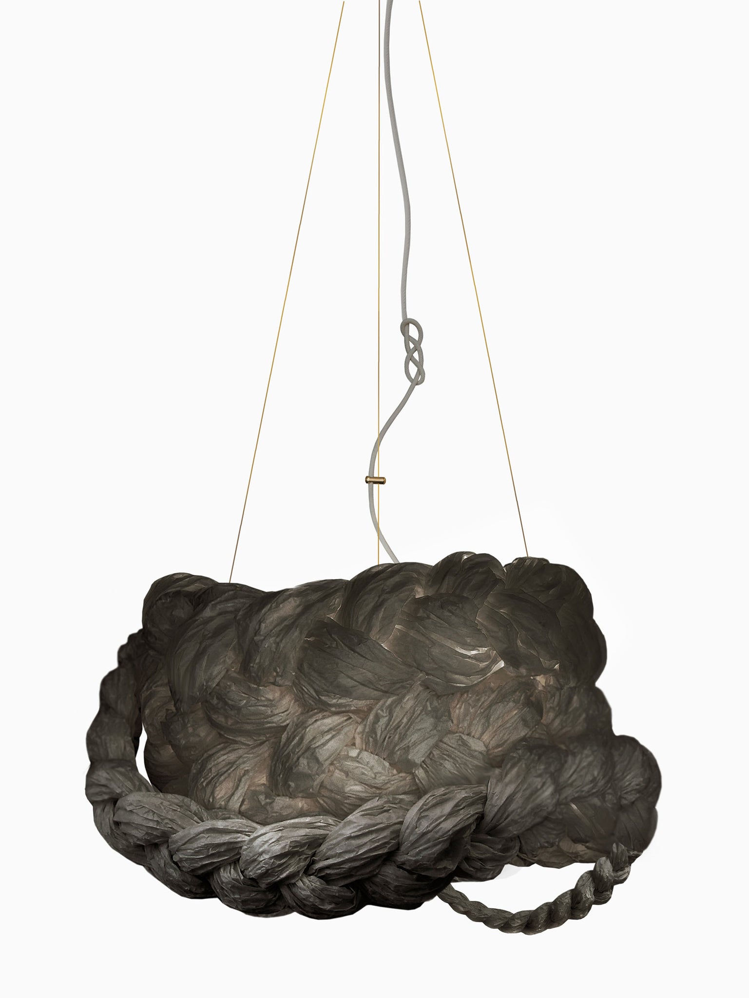 BRID OLIKA LAMP 3BULB PENDANT ウニコ　グレー Graphite Grey Pendant Lamp Ø80 cm – Statement Light | Bride by